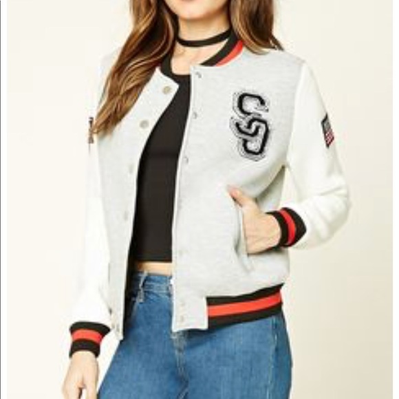 Forever 21 Jackets & Blazers - PRICE DROP!!  PIZZA bomber jacket